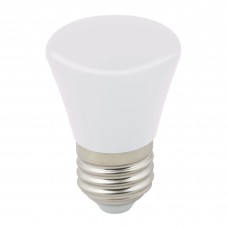 LED-D45-1W/6000K/E27/FR/С BELL Лампа декоративная светодиодная. Форма `Колокольчик`, матовая. Дневной свет (6000K). Картон. ТМ Volpe.