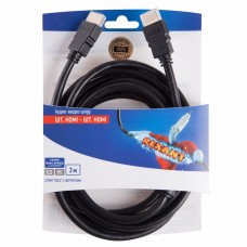 Шнур HDMI-HDMI REXANT, 3 м, Gold с ферритами