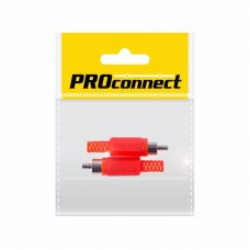 Разъём аудио, RCA пайка, красный, (2шт.) (пакет) PROconnect