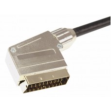 Шнур SCART - SCART (21 Pin), длина 3 метра (GOLD-металл) REXANT 3563