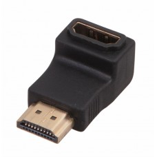 Переходник штекер HDMI - гнездо HDMI, угловой REXANT