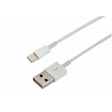 USB кабель для iPhone 5/6/7 моделей ОРИГИНАЛ (чип MFI) 1 м белый REXANT