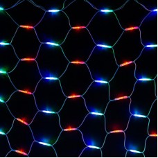 Гирлянда `Сеть` 2x3м, белый КАУЧУК, 432 LED Мультиколор