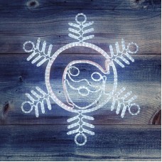 Фигура `Снежинка с Дедом Морозом` размер 107*95см, 14м дюралайт NEON-NIGHT