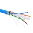 Информационный кабель экранированный F/UTP 4х2 CAT6A, PVC, синий