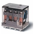 Миниатюрное силовое электромеханическое реле монтаж на печатную плату 4CO 12A контакты AgNi катушка 24В AC степень защиты RTI опции: нет упаковка 1шт.