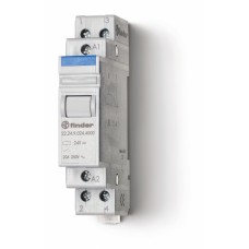 Модульный контактор 2NC 20А контакты AgSnO2 катушка 12В DС ширина 17.5мм степень защиты IP20 опции: нет упаковка 1шт.
