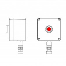 Взрывозащищенный пост управления из полиэстера CPE-P-03-(1xP1R(11))-1xKA2MHK(C)1Ex d e IIC Т5 Gb / Ex tb IIIC T95гр.C Db IP66/КЗ