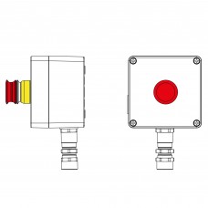Взрывозащищенный пост управления из алюминия CPE-A-12-(1xP3E(11))-1xKA2MHK(C)1Ex d e IIC Т5 Gb / Ex tb IIIC T95гр.C Db IP66