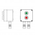 Взрывозащищенный пост управления из алюминия CPE-A-12-(1xP1G(11)-1xP1R(11))-2xKA2MHK(C)1Ex d e IIC Т
