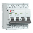 Автоматический выключатель ВА 47-63N 4P 2А (C) 4,5 кА PROXIMA EKF
