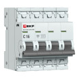 Автоматический выключатель ВА 47-63N 4P 16А (C) 4,5 кА PROXIMA EKF