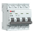 Автоматический выключатель ВА 47-63N 4P 40А (D) 4,5 кА PROXIMA EKF