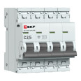 Автоматический выключатель ВА 47-63N 4P 2,5А (C) 4,5 кА PROXIMA EKF