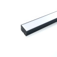 Профиль алюминиевый накладной `Линии света`, черный, CAB257